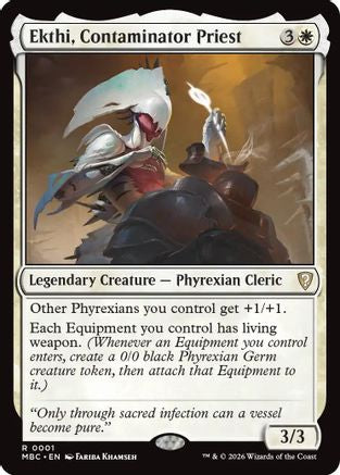 Ekthi, Contaminator Priest (-001) - Mystery Booster Commander Edition Foil