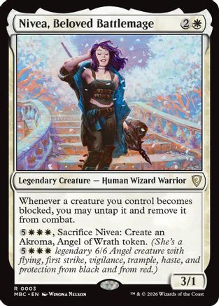 Nivea, Beloved Battlemage (-003) - Mystery Booster Commander Edition