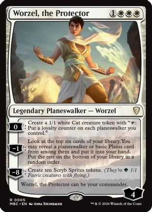 Worzel, the Protector (-005) - Mystery Booster Commander Edition Foil