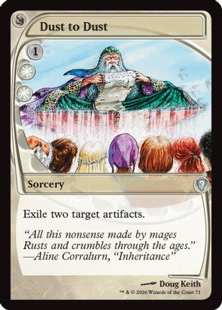 Dust to Dust (Future Sight) (-071) - Mystery Booster Commander Edition Foil
