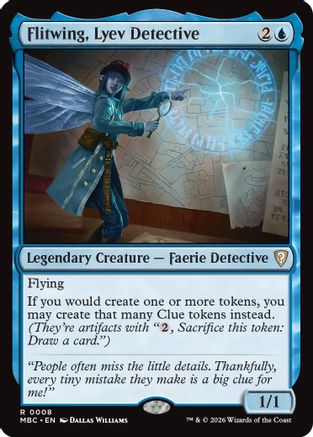 Flitwing, Lyev Detective (-008) - Mystery Booster Commander Edition