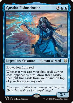 Gustha Ebbasdotter (-010) - Mystery Booster Commander Edition Foil