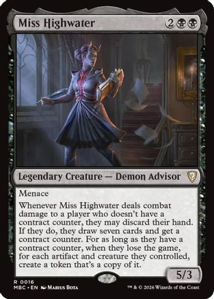 Miss Highwater (-016) - Mystery Booster Commander Edition Foil