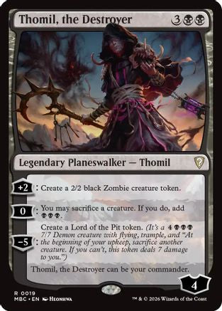 Thomil, the Destroyer (-019) - Mystery Booster Commander Edition Foil