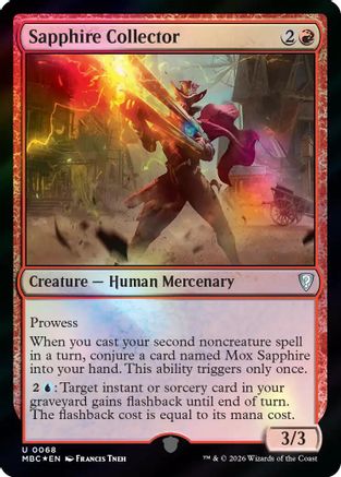 Sapphire Collector (-068) - Mystery Booster Commander Edition Foil
