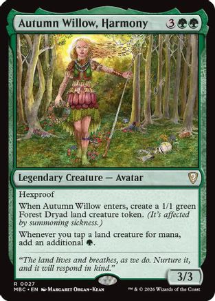 Autumn Willow, Harmony (-027) - Mystery Booster Commander Edition