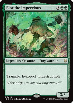 Blor the Impervious (-028) - Mystery Booster Commander Edition Foil