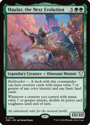 Maular, the Next Evolution (-031) - Mystery Booster Commander Edition