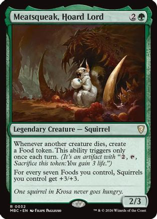 Meatsqueak, Hoard Lord (-032) - Mystery Booster Commander Edition