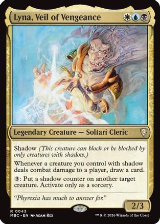 Lyna, Veil of Vengeance (-043) - Mystery Booster Commander Edition Foil