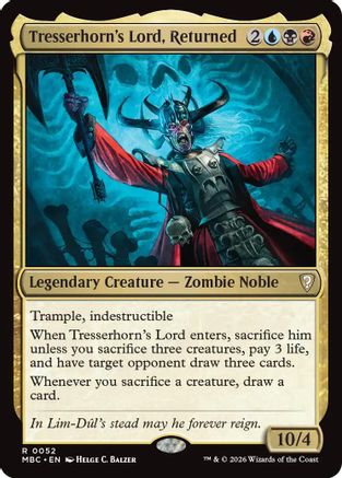 Tresserhorn's Lord, Returned (-052) - Mystery Booster Commander Edition Foil