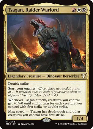 Tsagan, Raider Warlord (-053) - Mystery Booster Commander Edition Foil