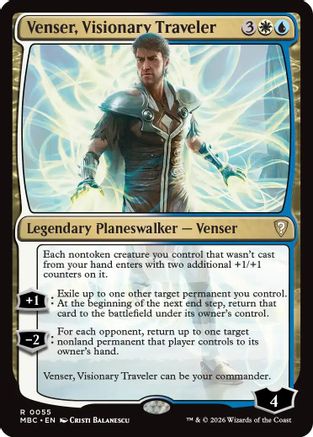 Venser, Visionary Traveler (-055) - Mystery Booster Commander Edition