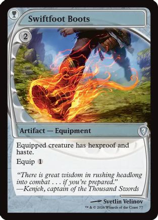 Swiftfoot Boots (Future Sight) (-077) - Mystery Booster Commander Edition Foil