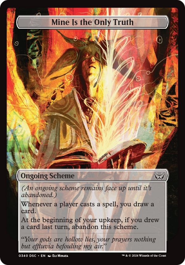 Mine Is The Only Truth (Full Art) (A:DSC-340) - Duskmourn: House of Horror Commander