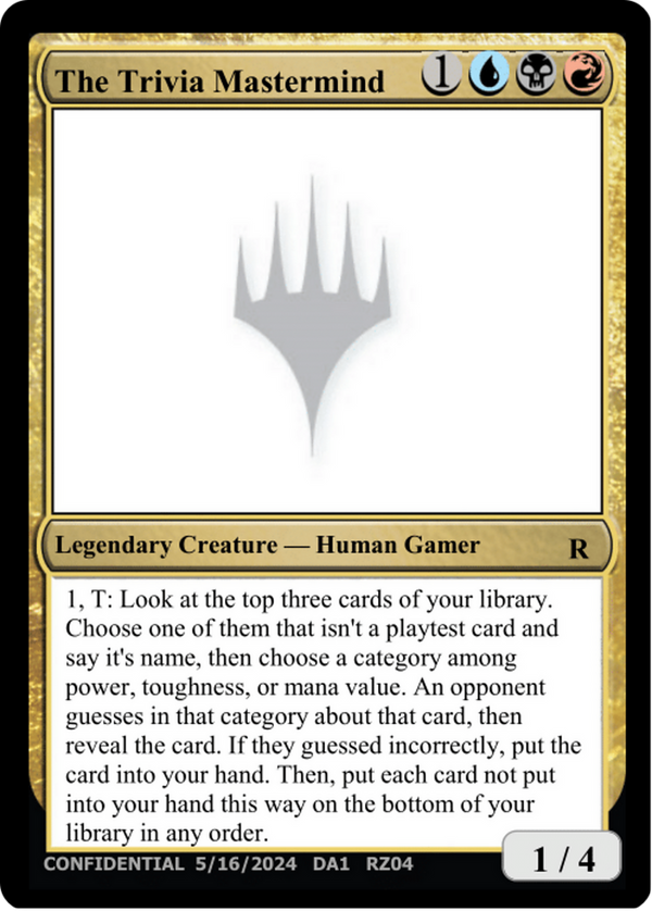 The Trivia Mastermind (UNK-RZ04L) - Unknown Event