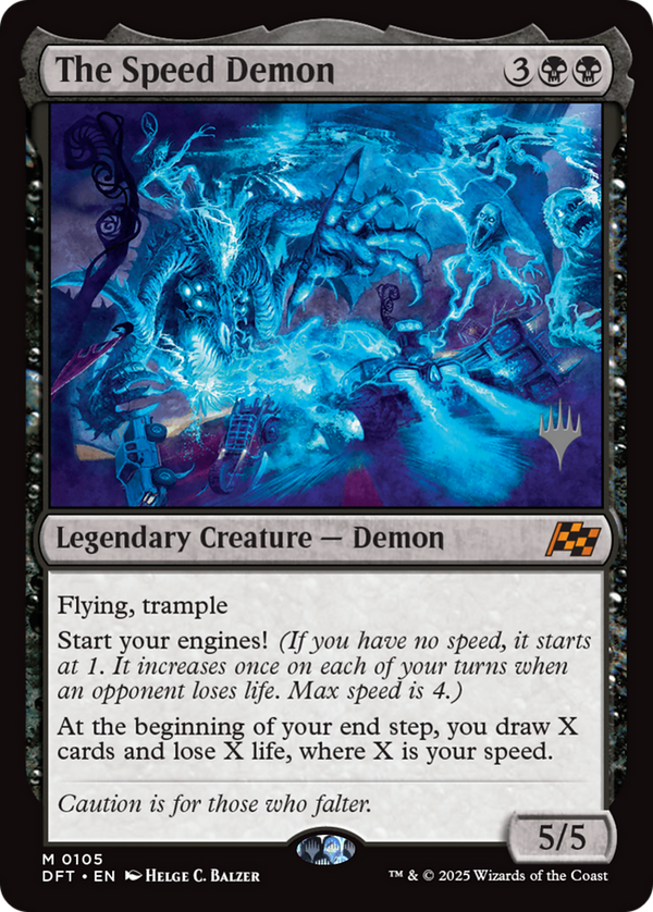 The Speed Demon (PPDFT-105) - Promo Pack: Aetherdrift Foil