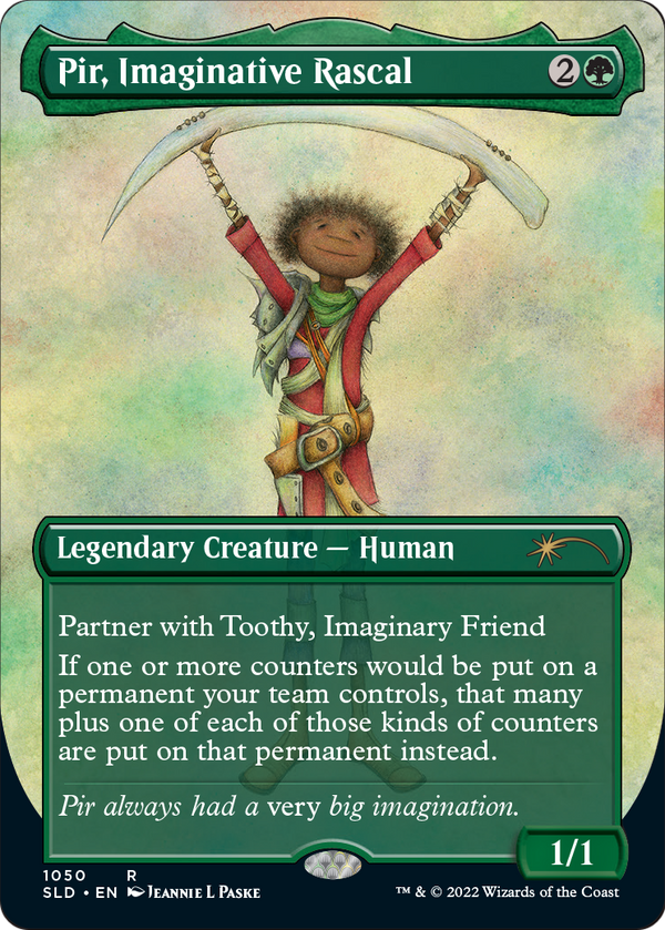 Pir, Imaginative Rascal (Borderless) (SLD-1050) - Secret Lair Drop (Borderless) Foil