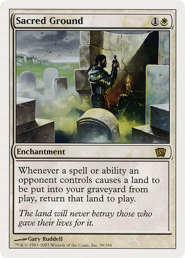 Sacred Ground (8ED-039) - 8th Edition