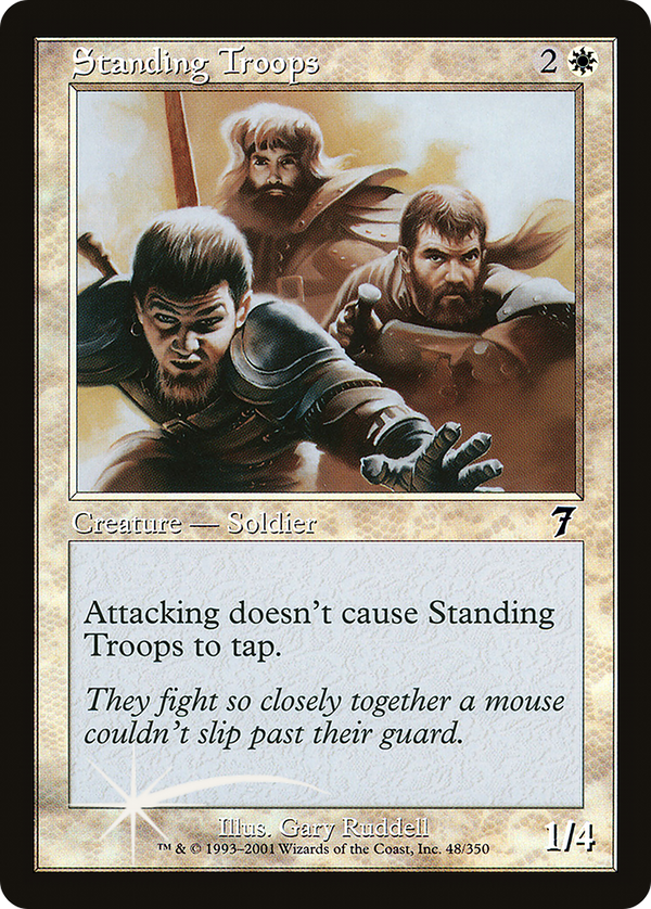 Standing Troops (7ED-48★) - 7th Edition Foil