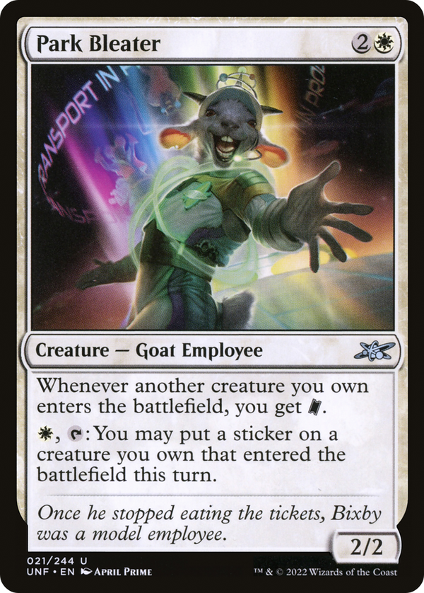 Park Bleater (UNF-021) - Unfinity Foil