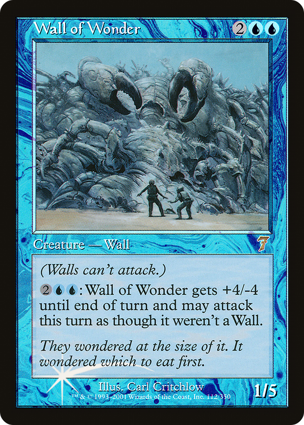 Wall of Wonder (7ED-112★) - 7th Edition Foil