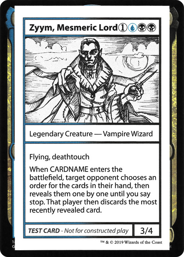 Zyym, Mesmeric Lord (No PW Symbol) (CMB1-) - Mystery Booster Playtest Cards 2021