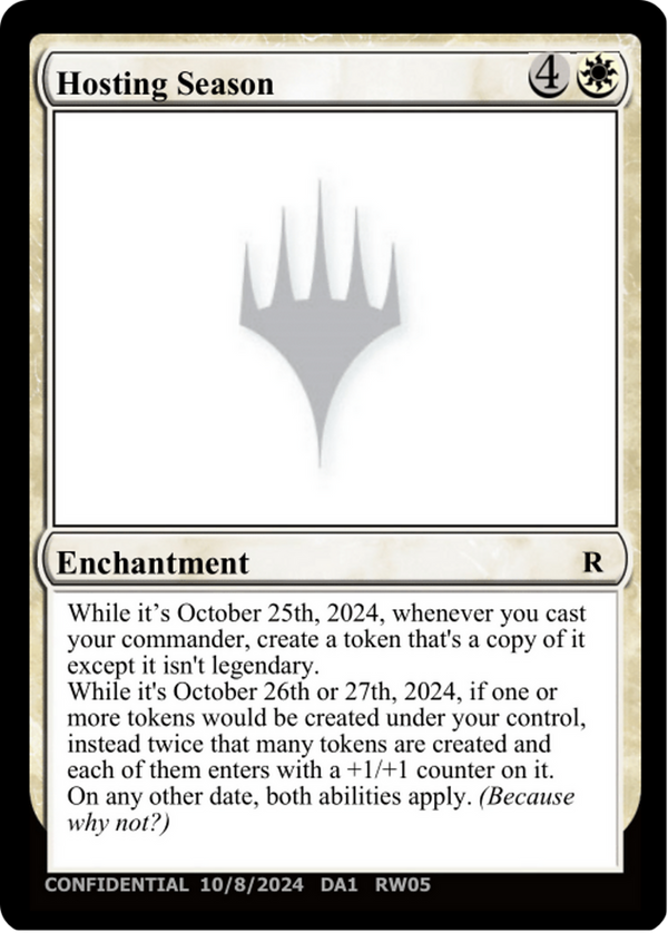 Hosting Season (UNK-RW05E) - Unknown Event