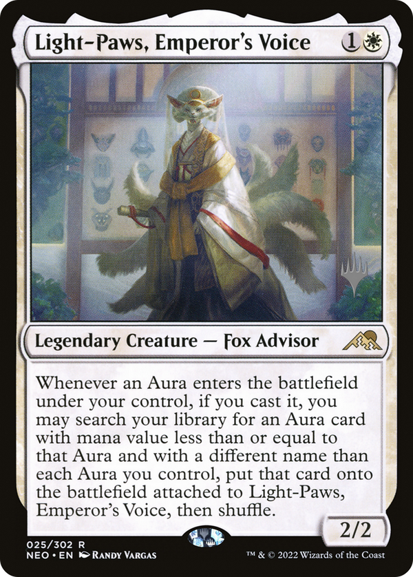 Light-Paws, Emperor's Voice (PPNEO-025) - Kamigawa: Neon Dynasty Promos