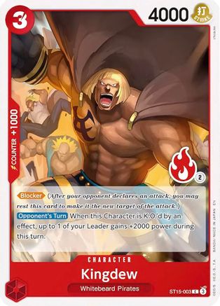 Kingdew (Ace Deck) (ST15-003) - Set Sail Deck Set