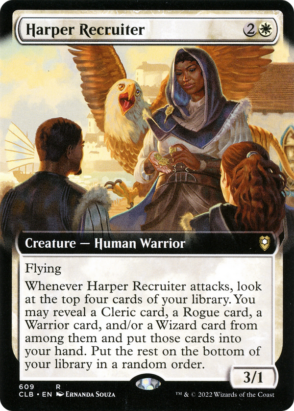 Harper Recruiter (Extended Art) (CLB-609) - Commander Legends: Battle for Baldur's Gate: (Extended Art)