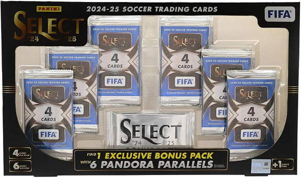 2024-25 Select FIFA Soccer Flagship Collection Trading Card Box (6 Exclusive Pandora Parallels)