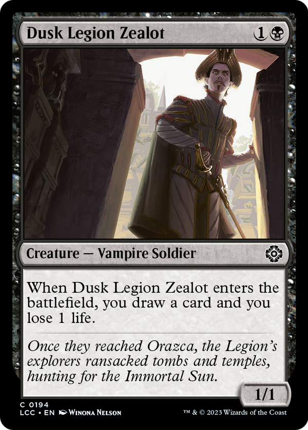 Dusk Legion Zealot (LCC-194) - The Lost Caverns of Ixalan Commander