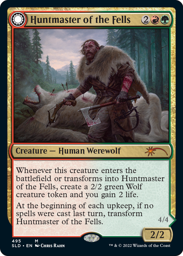 Huntmaster of the Fells (SLD-495) - Secret Lair Drop: (Double Faced Transform) Foil