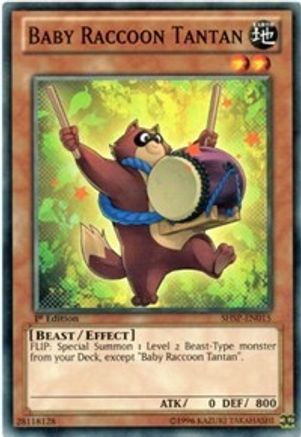 Baby Raccoon Tantan (SHSP-EN015) - Shadow Specters 1st Edition