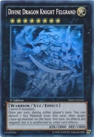 Divine Dragon Knight Felgrand (Ghost Rare) (SHSP-EN056) - Shadow Specters 1st Edition