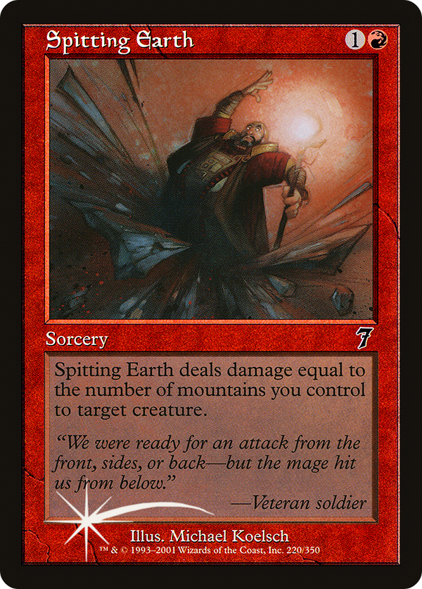 Spitting Earth (7ED-220★) - 7th Edition