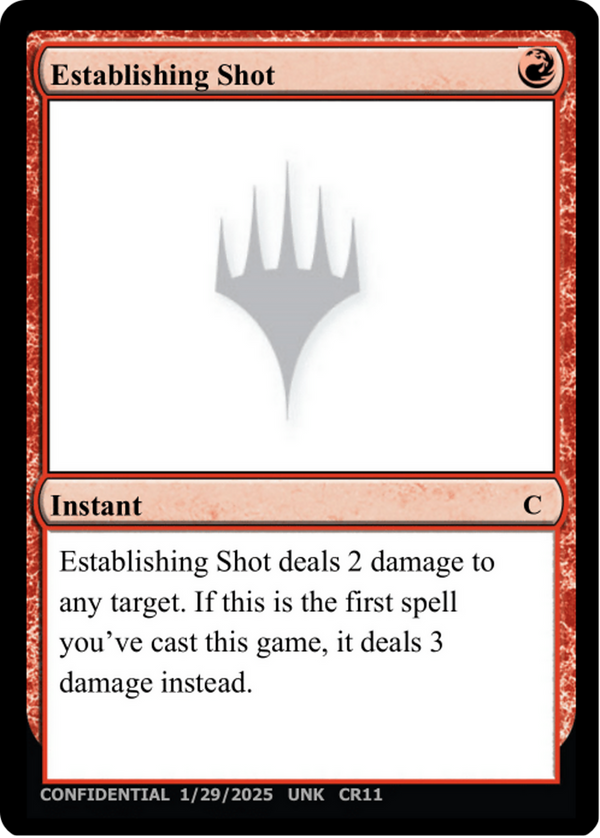 Establishing Shot (UNK-) - Un-Known Event Playtest Cards