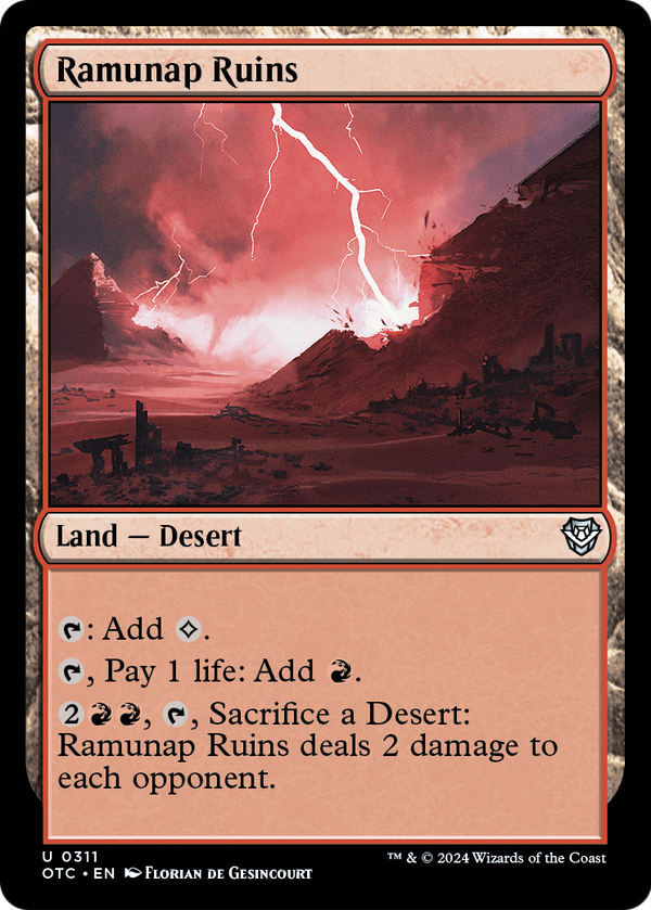 Ramunap Ruins (OTC-311) - Outlaws of Thunder Junction Commander