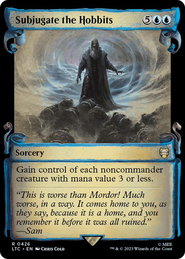 Subjugate the Hobbits (Showcase Scrolls) (LTC-426) - Tales of Middle-earth Commander: (Showcase) Foil