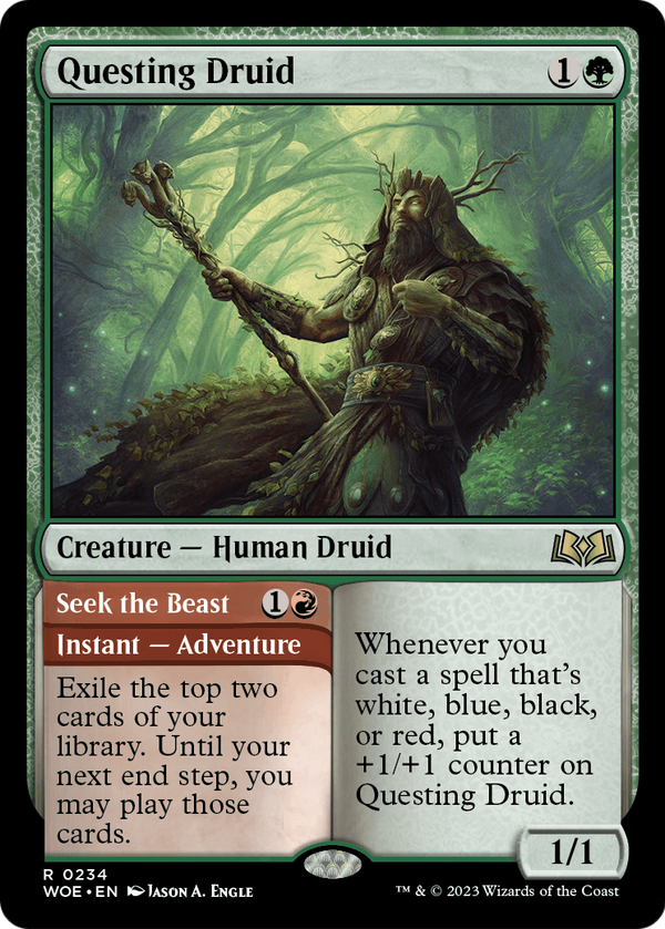 Questing Druid (WOE-234) - Wilds of Eldraine