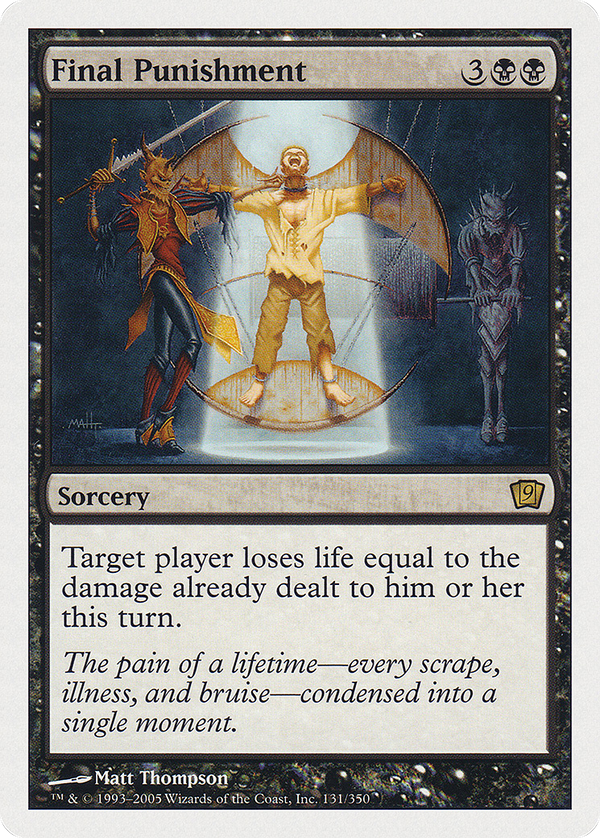 Final Punishment (9ED-131) - 9th Edition Foil