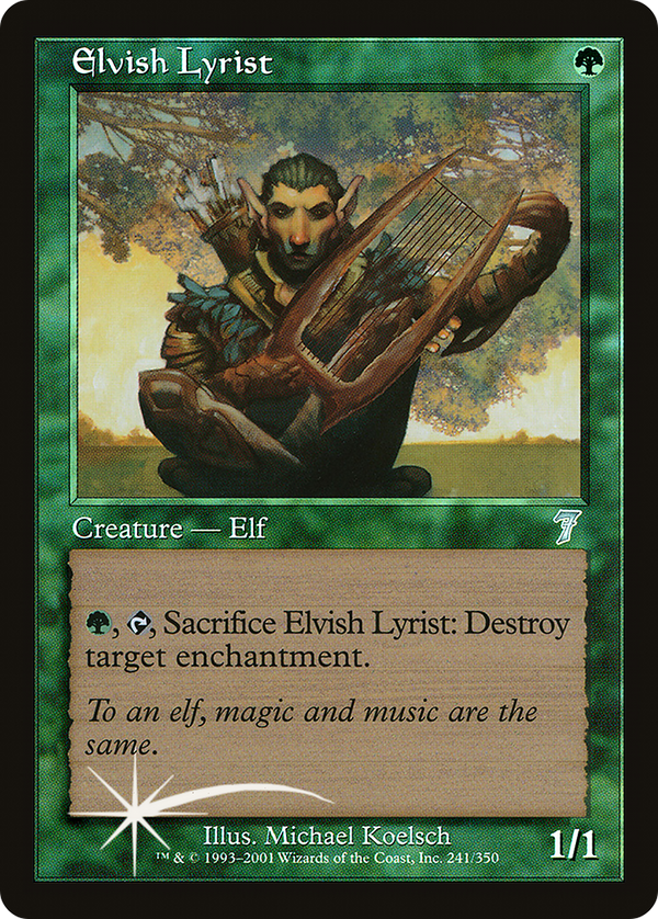 Elvish Lyrist (7ED-241★) - 7th Edition