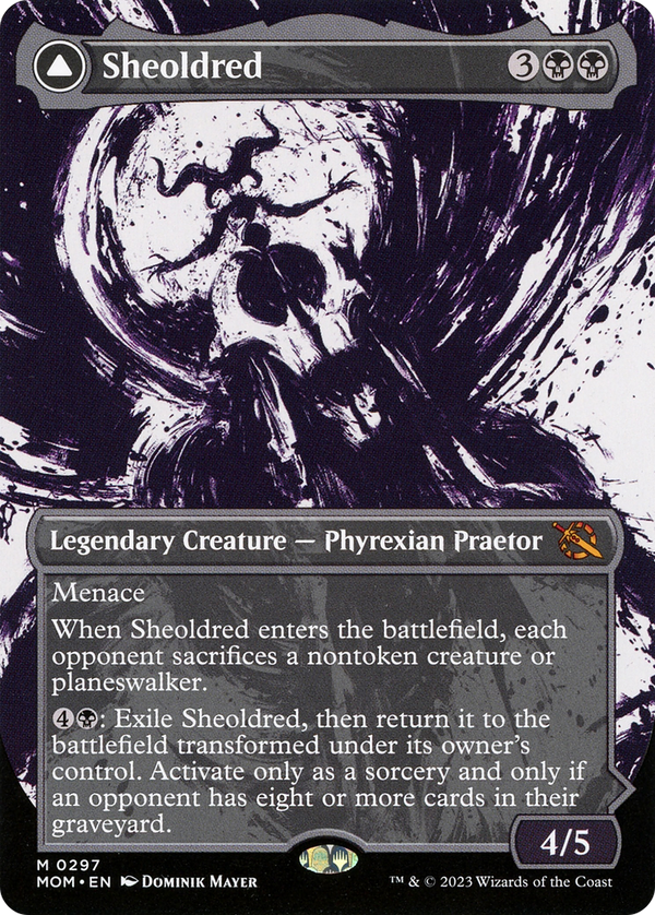 Sheoldred (Showcase) (MOM-297) - March of the Machine: (Showcase) (Borderless)
