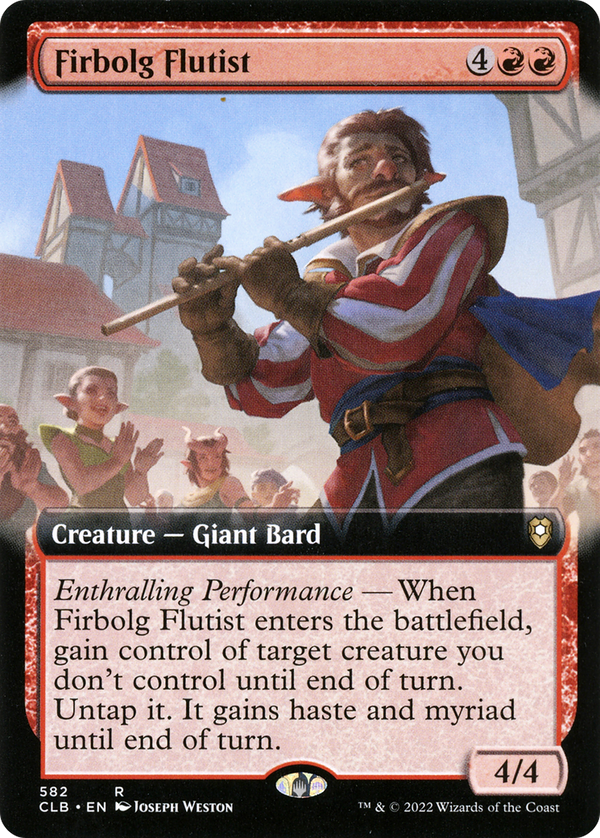 Firbolg Flutist (Extended Art) (CLB-582) - Commander Legends: Battle for Baldur's Gate: (Extended Art) Foil