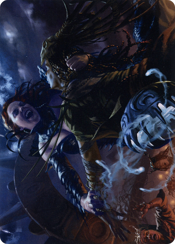 Olivia's Midnight Ambush // Olivia's Midnight Ambush (AMID-039) - Midnight Hunt Art Series (Borderless) Foil
