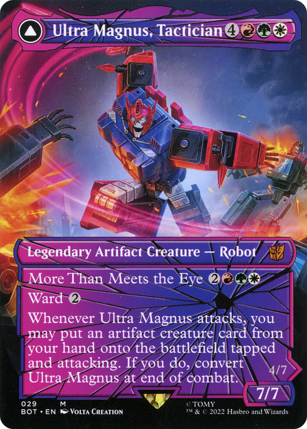 Ultra Magnus, Tactician (Shattered Glass) (BOT-029) - Transformers: (convertdfc, shatteredglass) (Borderless) Foil