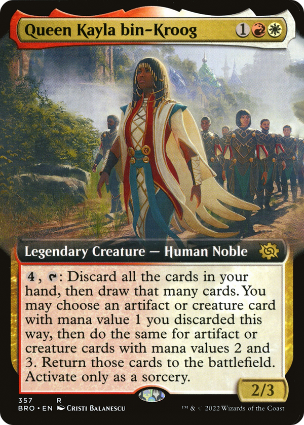 Queen Kayla bin-Kroog (Extended Art) (BRO-357) - The Brothers' War: (Extended Art)