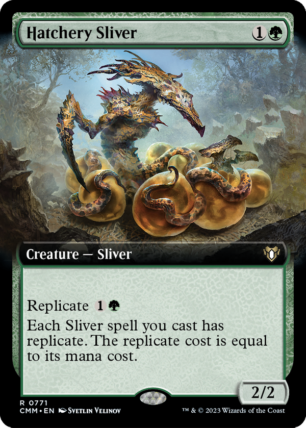Hatchery Sliver (Extended Art) (CMM-771) - Commander Masters: (Extended Art)