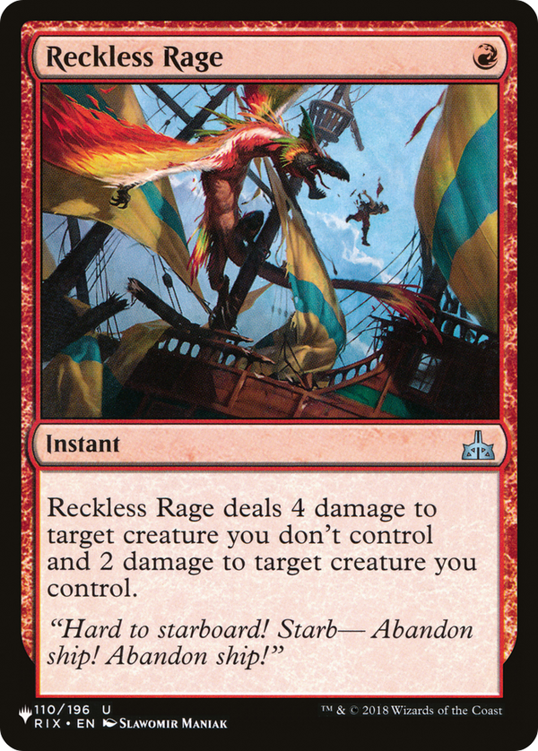 Reckless Rage (LIST-RIX-110) - The List